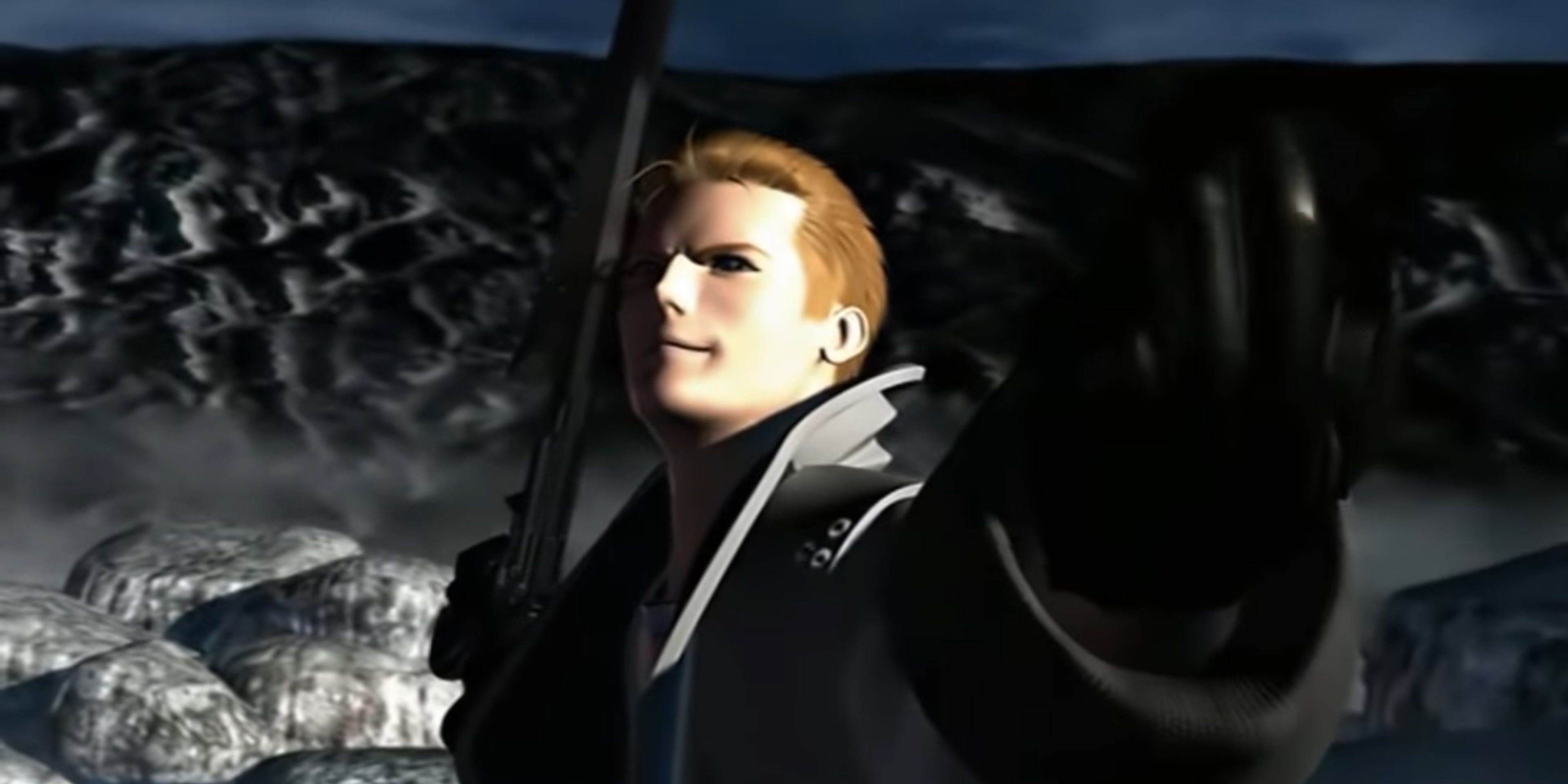 Seifer Almasy Fighting Squall Leonhart in a cutscene in Final Fantasy VIII