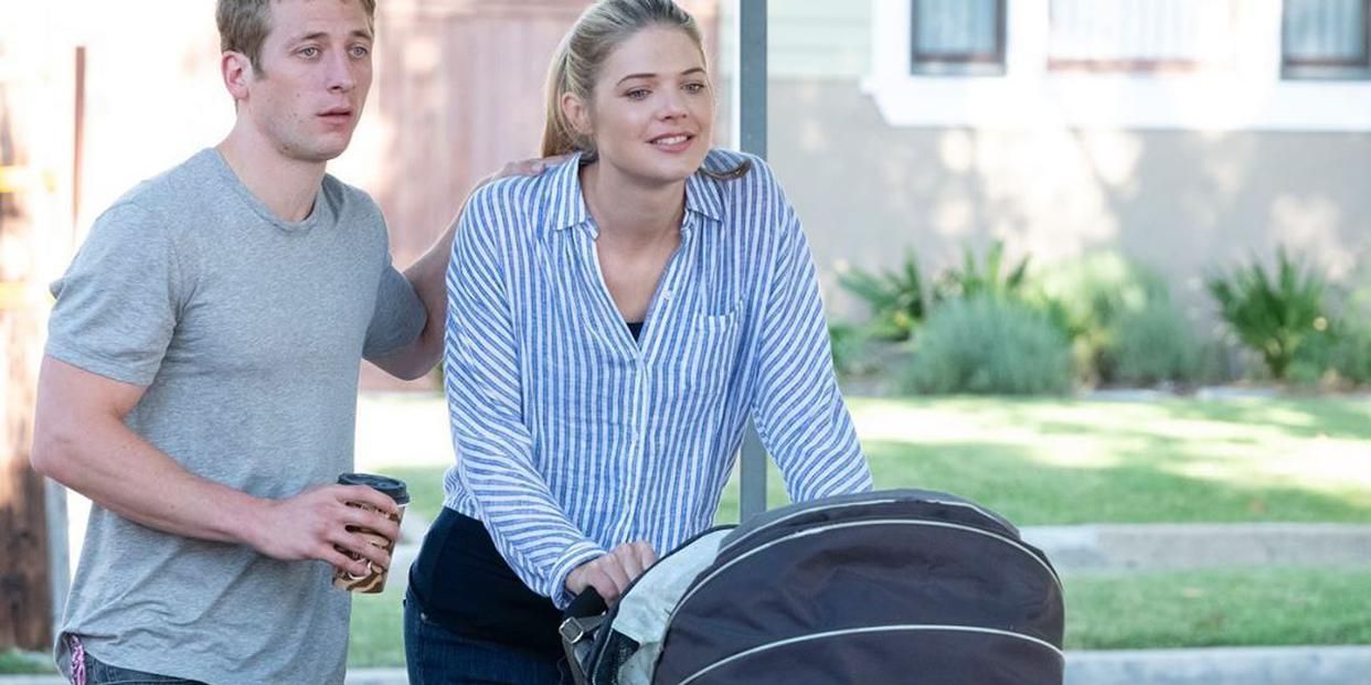  Lip and  Tami push a Baby Carriage in Showtime's Shameless Season 11