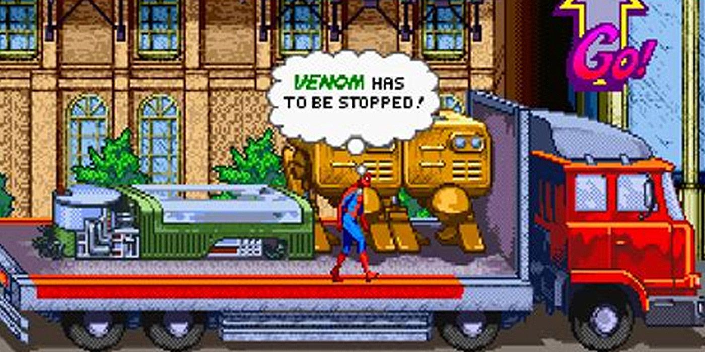 The classic Spider-Man video game, a coin-op arcade title