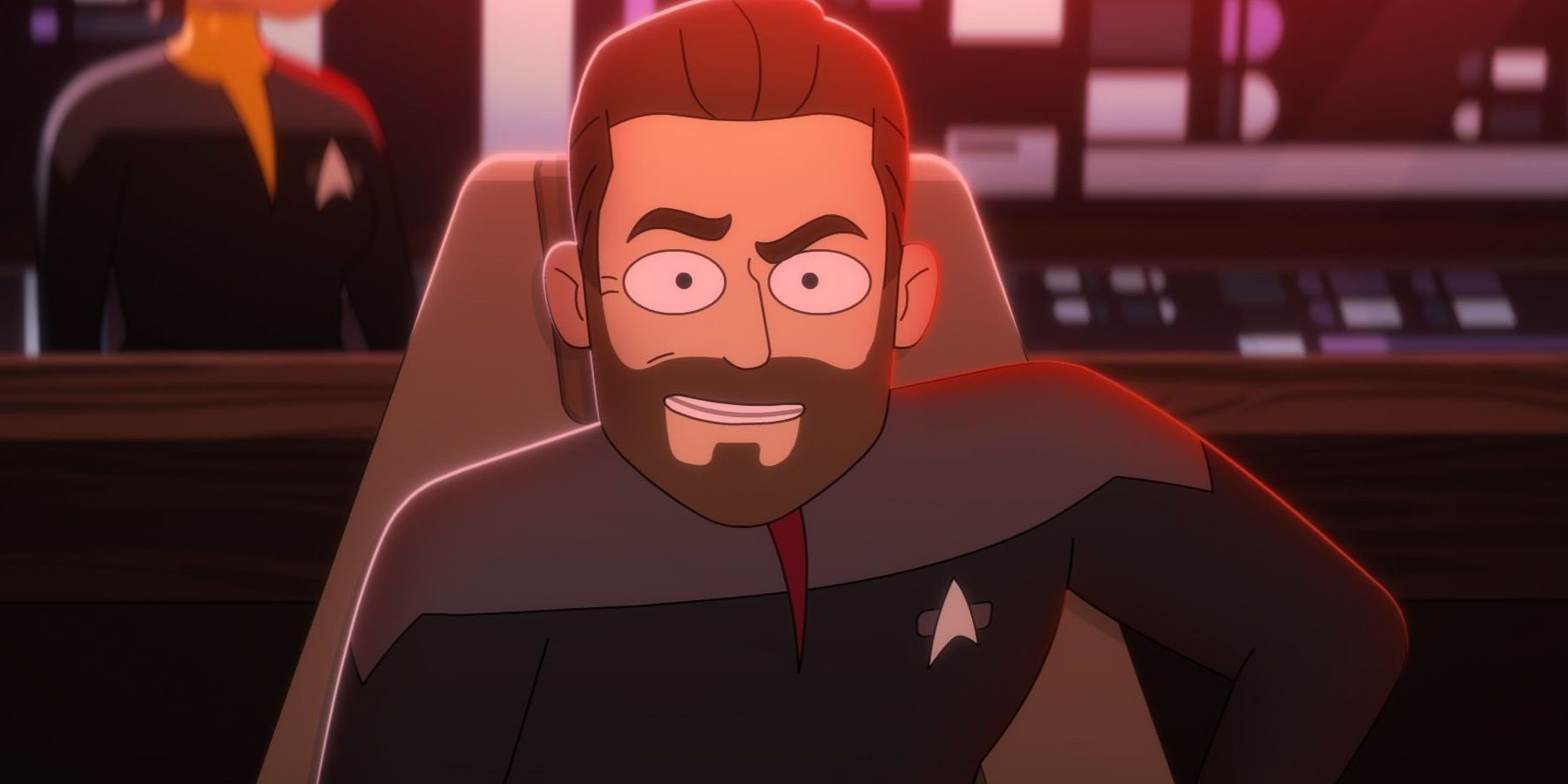 Jonathan Frakes as William Riker in the Season 2 trailer for Paramount+'s Star Trek: Lower Decks Season 2.