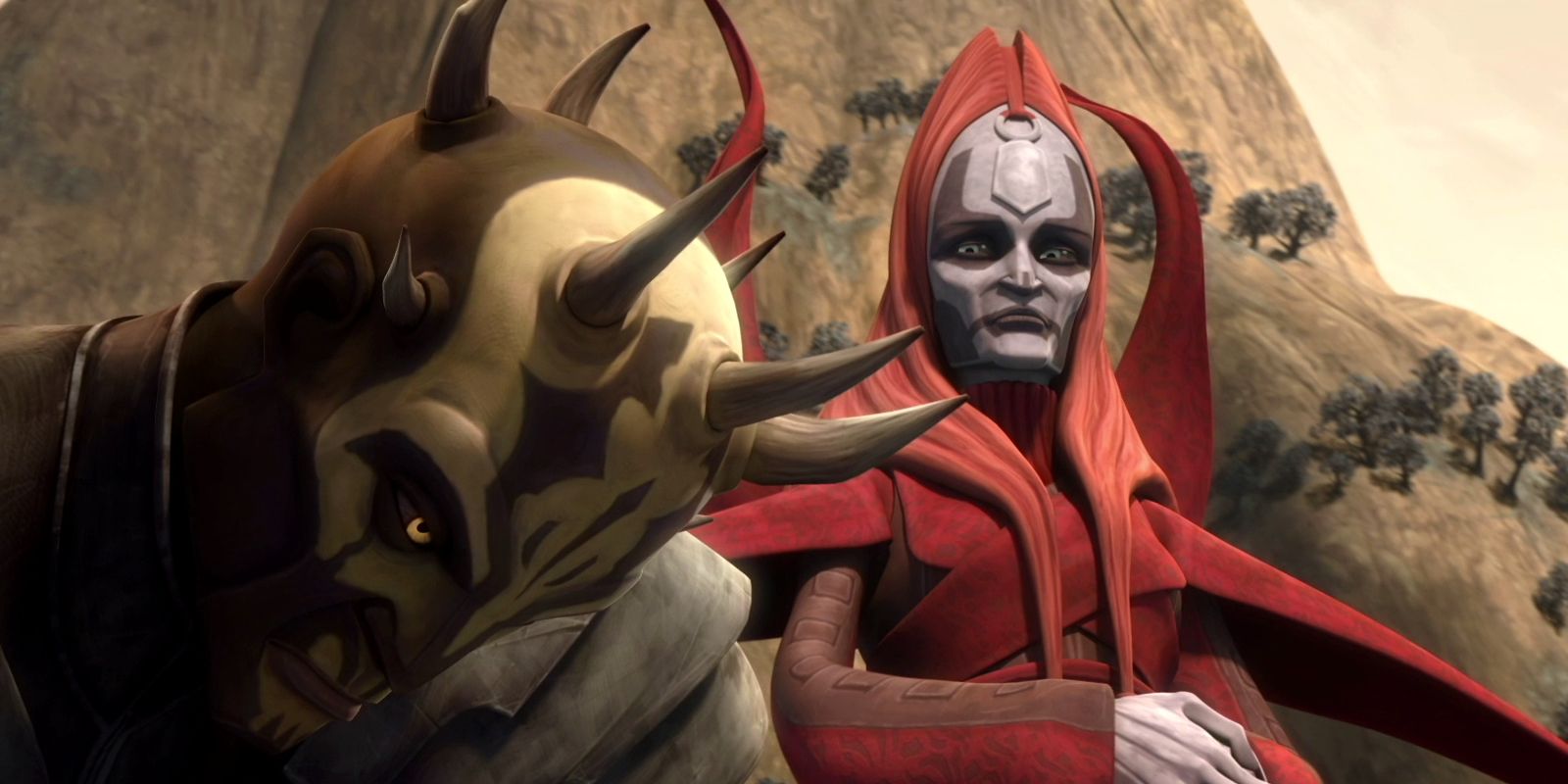 Mother Talzin and Savage Opress in Star Wars: The Clone Wars