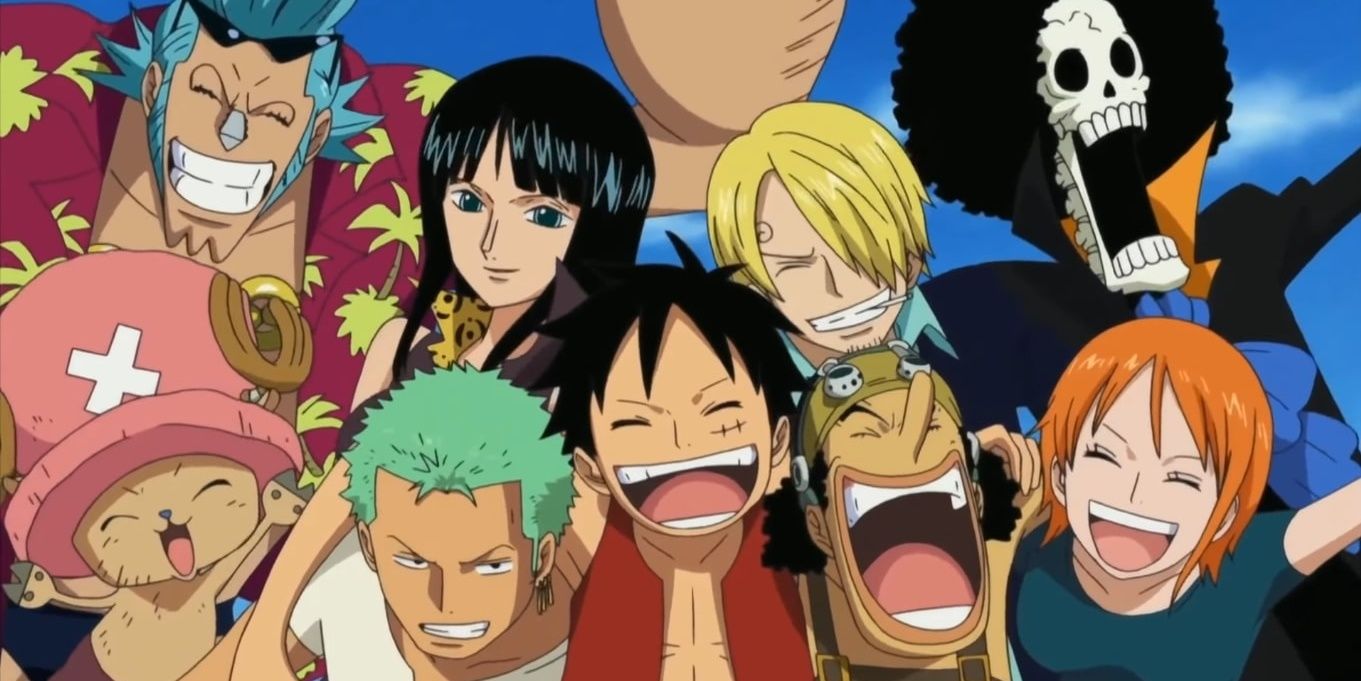 One Piece Straw Hat Pirates grouped together