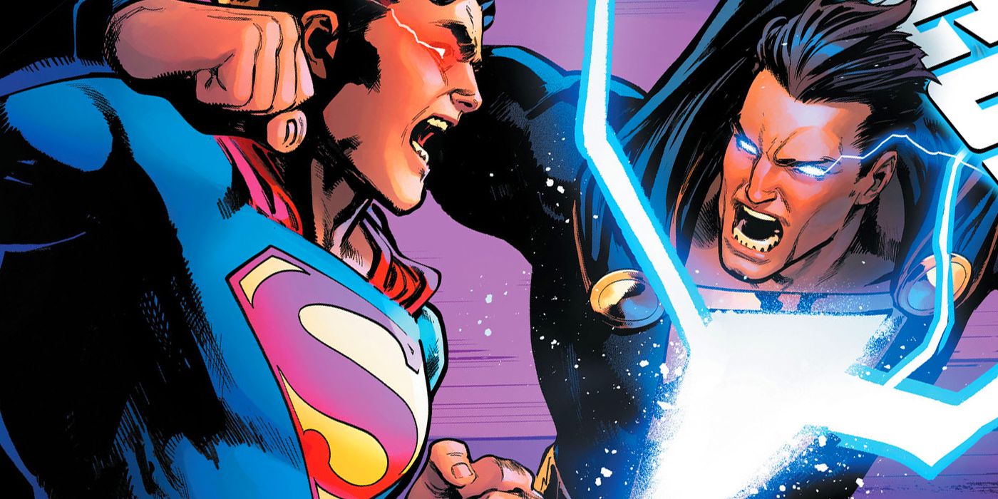 Superman vs Black Adam from Justice League