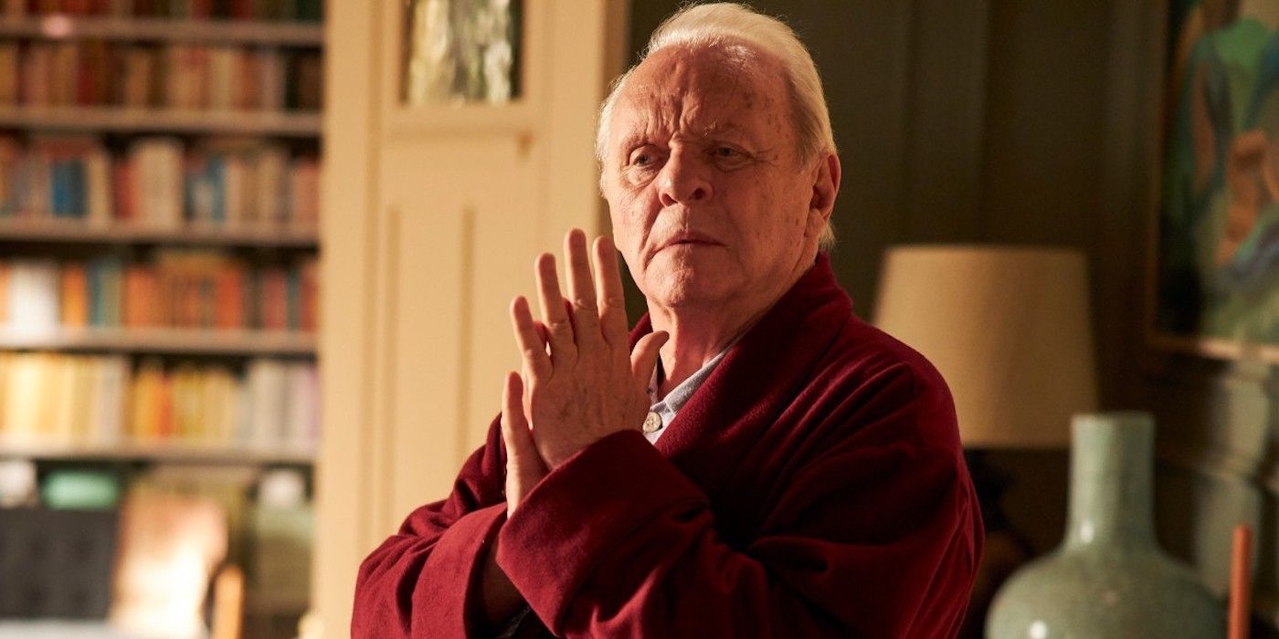 Anthony Hopkins as a patient with dementia in The Father.