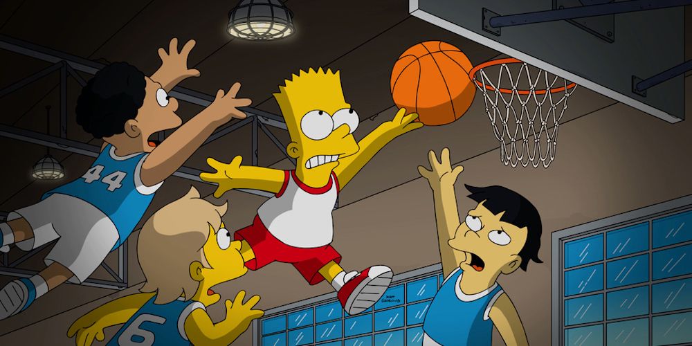 Animation The Simpsons 22 For 30 Bart Basketball