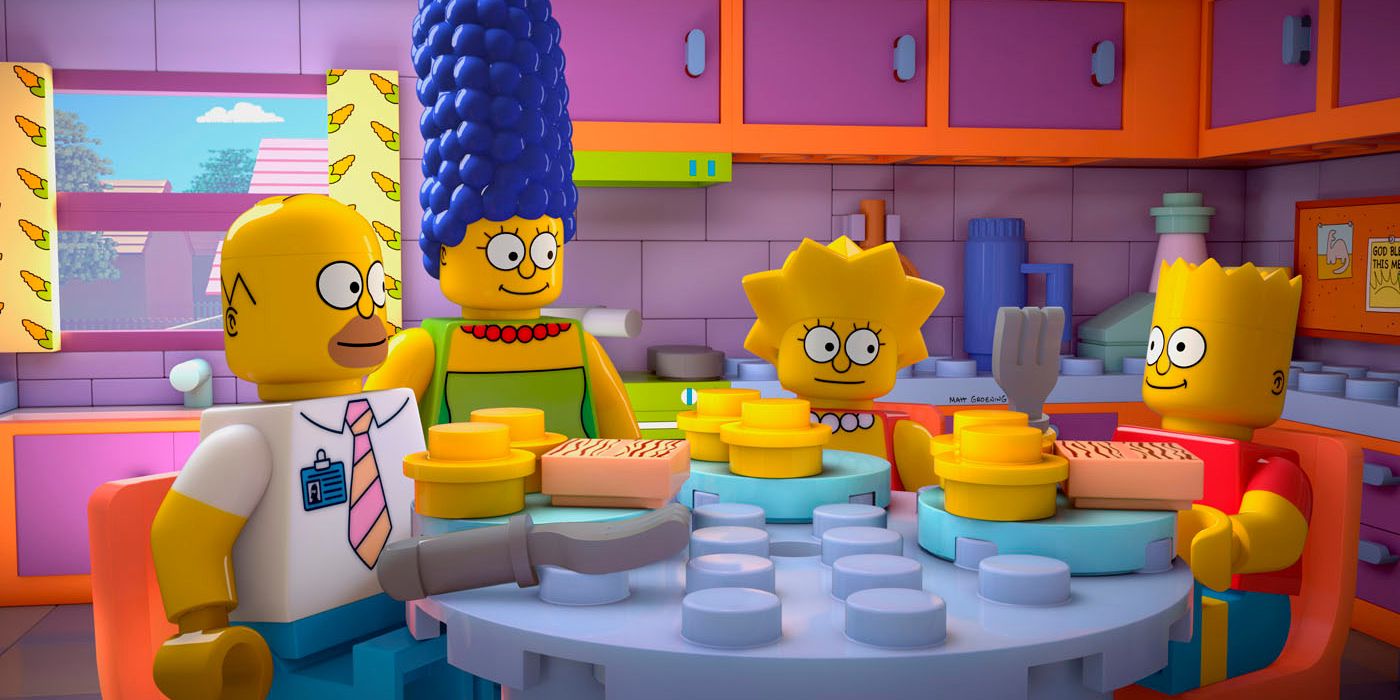 The Simpsons in LEGO form in "Brick Like Me" Simpsons