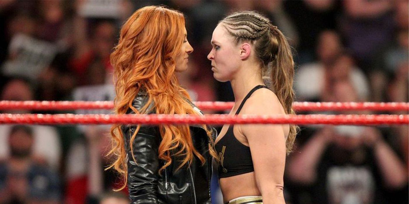 Beck Lynch and Ronda Rousey face off
