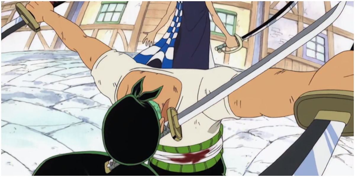 Zoro Vs Cabaji in One Piece.