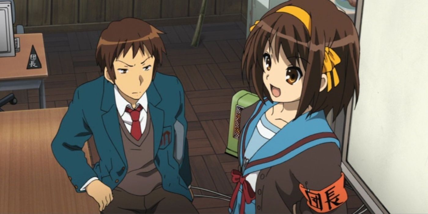 Kyon and Haruhi from the Disappearance of Haruhi Suzumiya