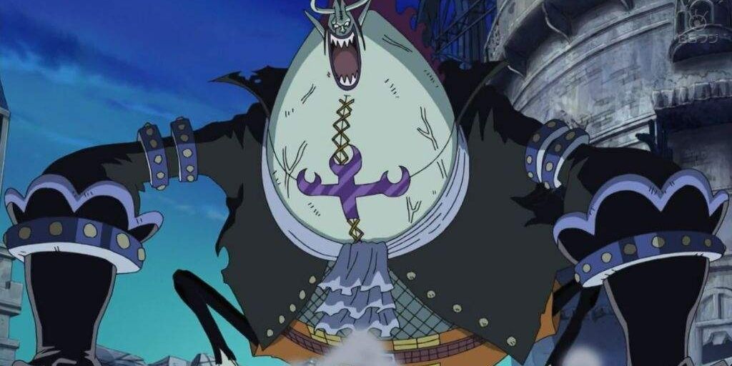 Gecko Moria becomes giant in One Piece