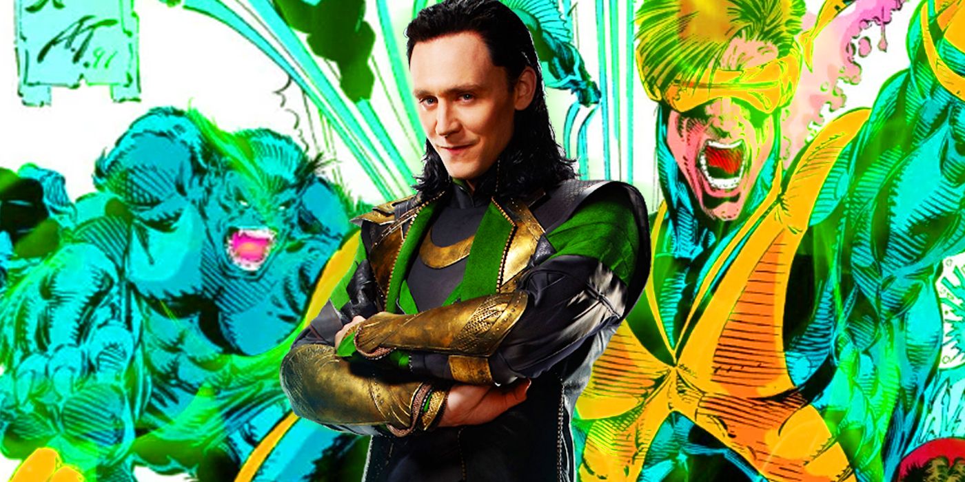 Loki with characters from X-Men