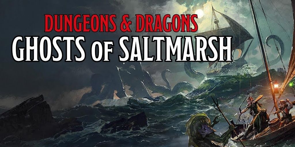 Aventureiros lutando contra pensionistas na campanha DnD pré-fabricada de Ghosts of Saltmarsh.