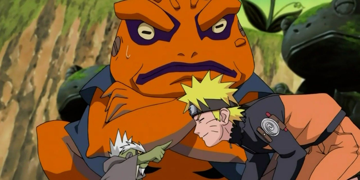 Naruto Gamakichi and Fukasaku