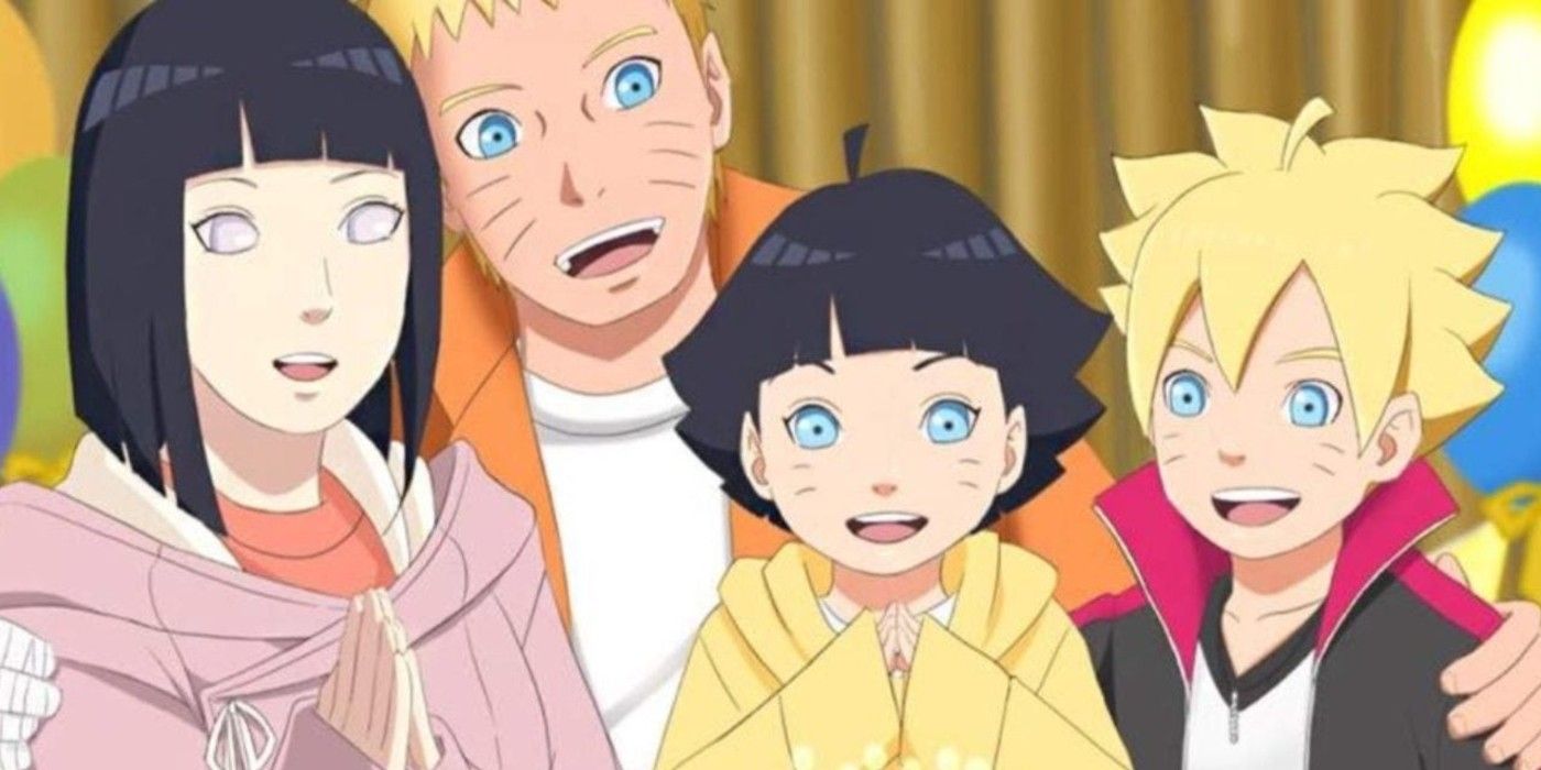 Naruto, Hinata, Boruto and Himawari Family Photo