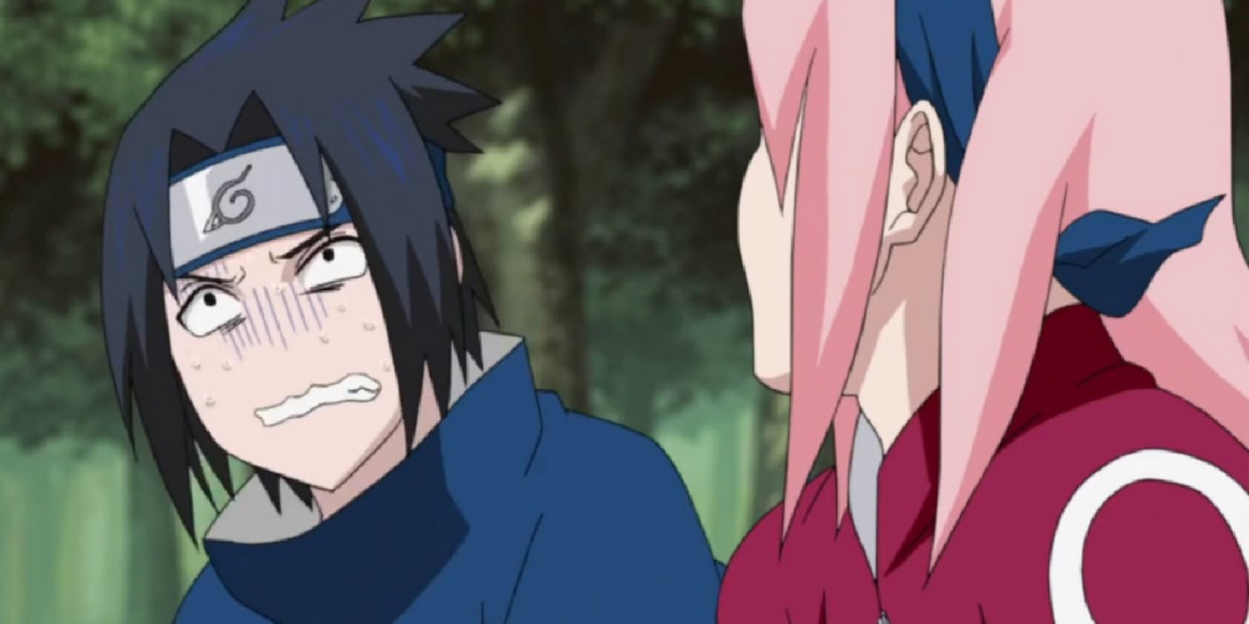 sasuke and naruto making fun of sakura?]~(not in rude way)! 