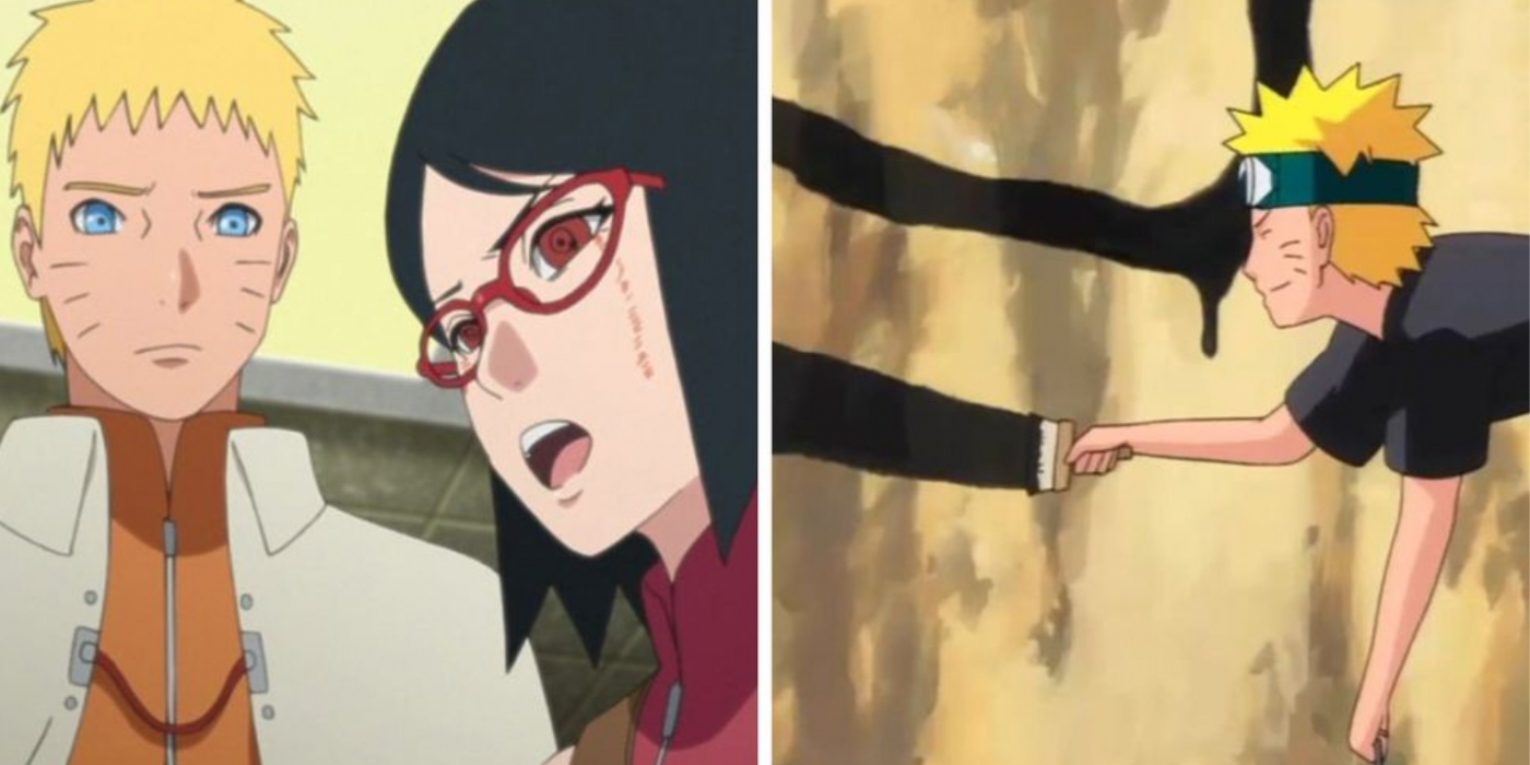 Naruto uses Sexy Jutsu on Iruka Sensei 