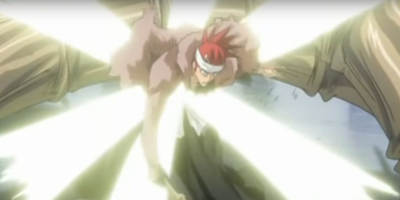 Renji capturado pelo Bakudo Rikujokuro em Bleach