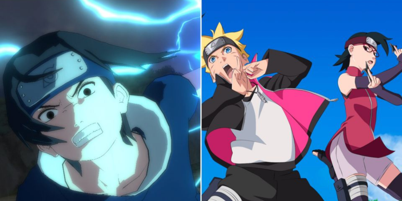 Don't underestimate me! - Sasuke vs Urashiki and Sarada vs Shinki : r/ Boruto