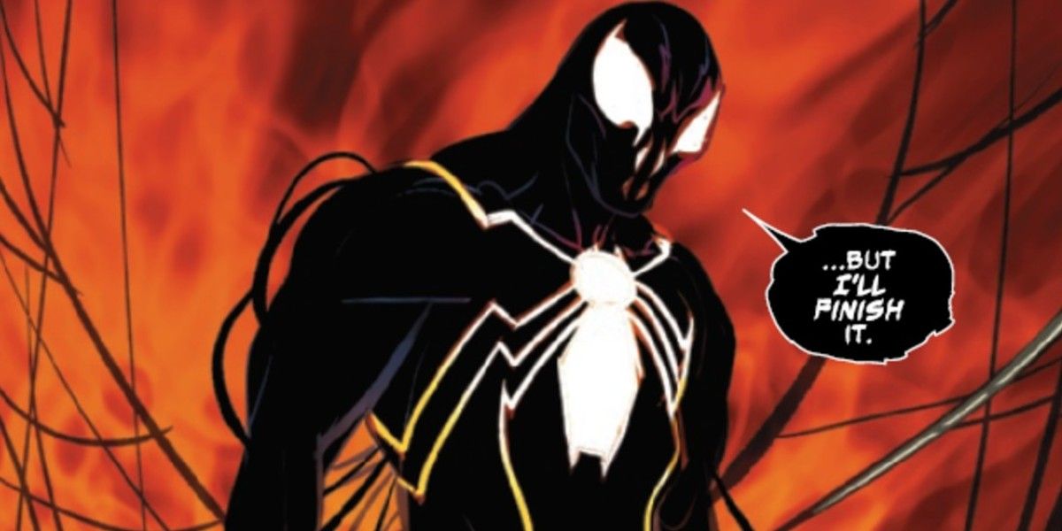 A Venom Spider-Man in Spider's Shadow in Marvel Comics.