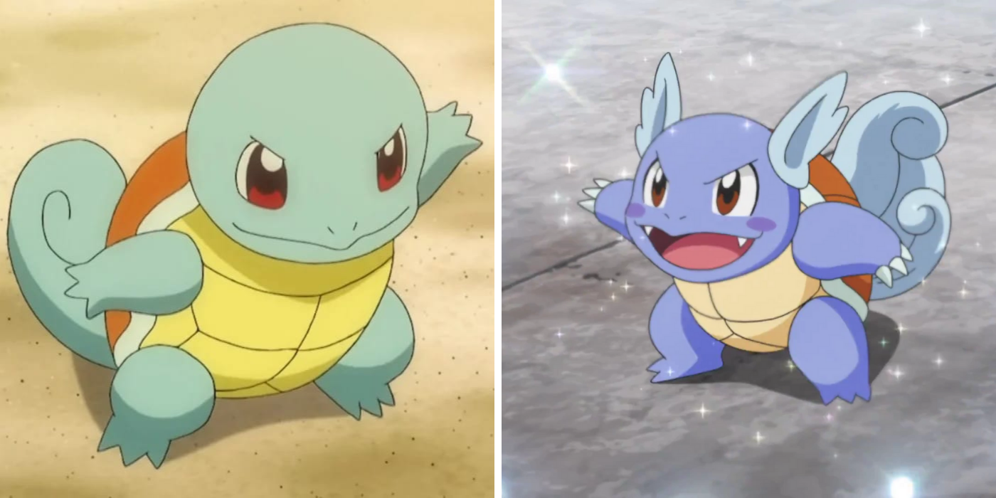Pikachu, Squirtle, and Wartortle from Pokémon