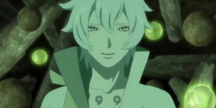 Toneri berbicara dengan Hinata di bulan dalam serial Naruto.
