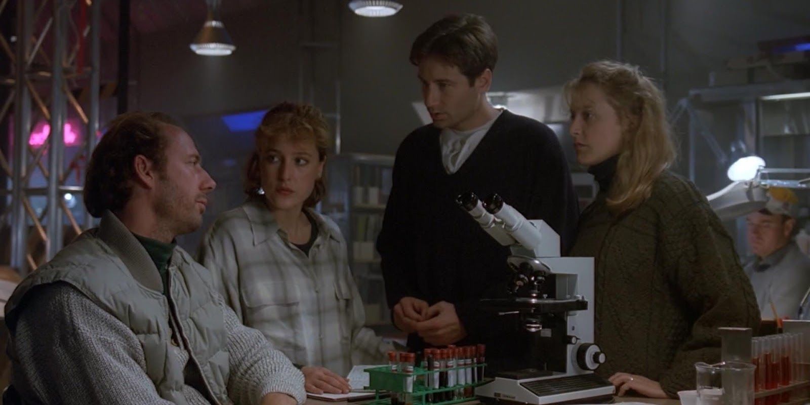 The small cast of The X-Files homage to The Thing, &quot;Ice.&quot;