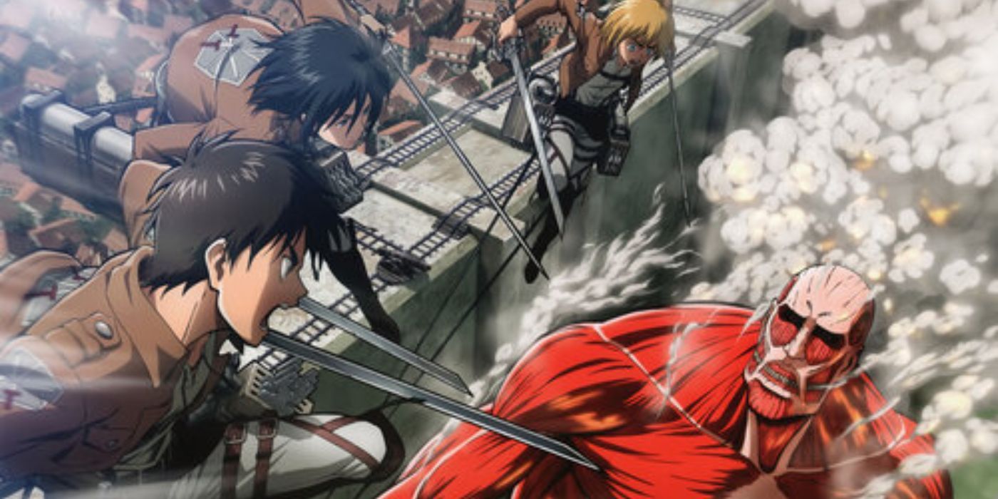 Attack On Titan Survey Corps Fighting The Colossal Titan