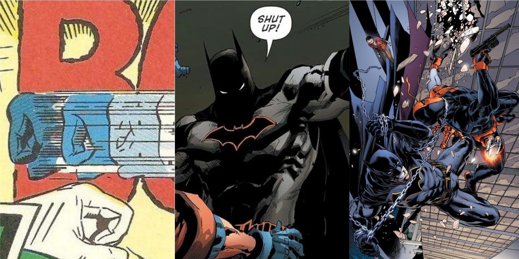 Batman Loses His Temper Featured Red Hood Deathstroke Guy Gardner