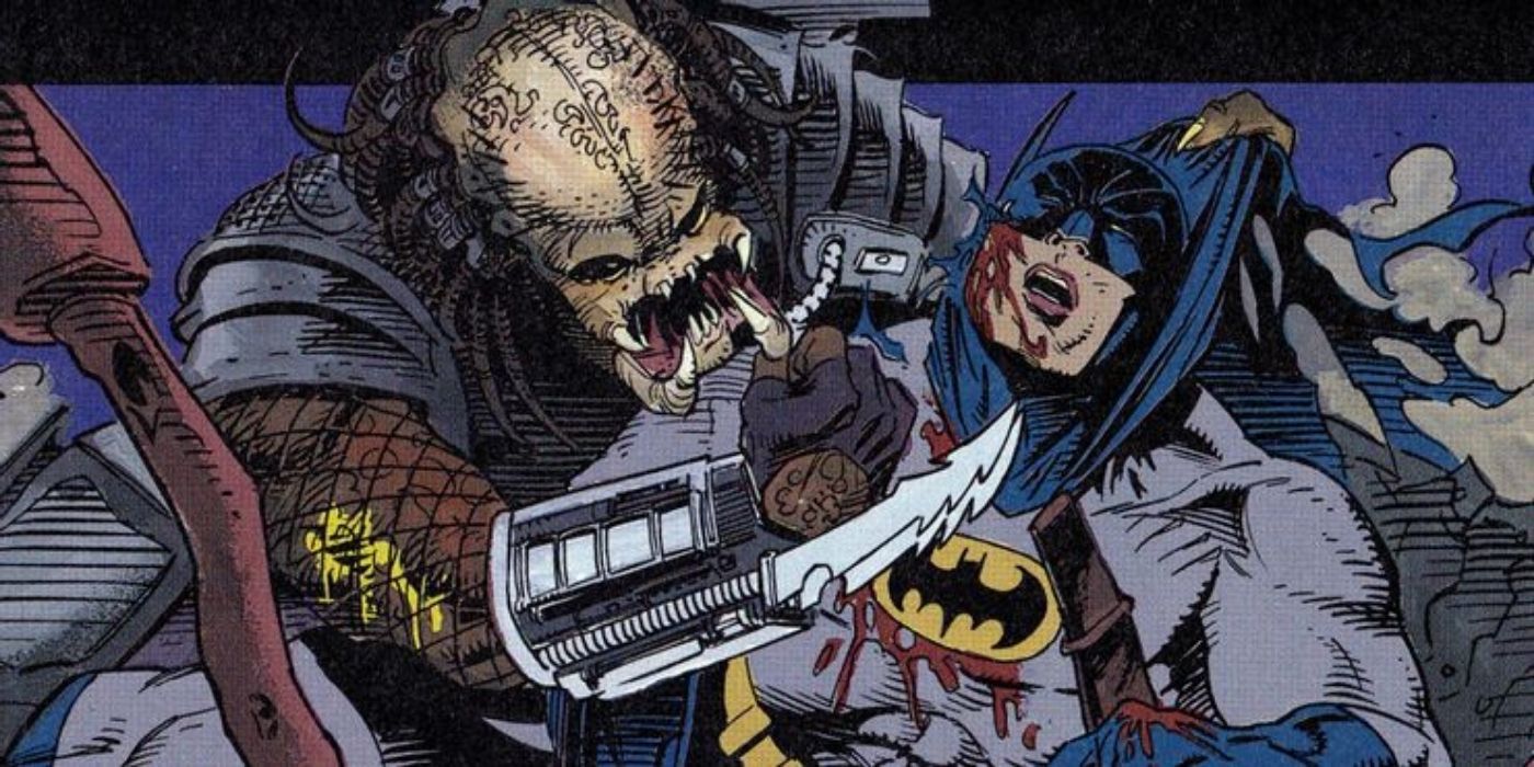 Predator tries to kill Batman