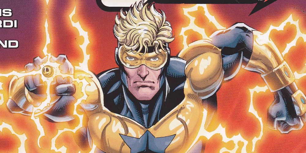 Booster Gold tries to boost his power with help from the Flash