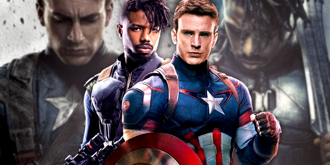 Captain America Killmonger MCU Marvel Black Panther