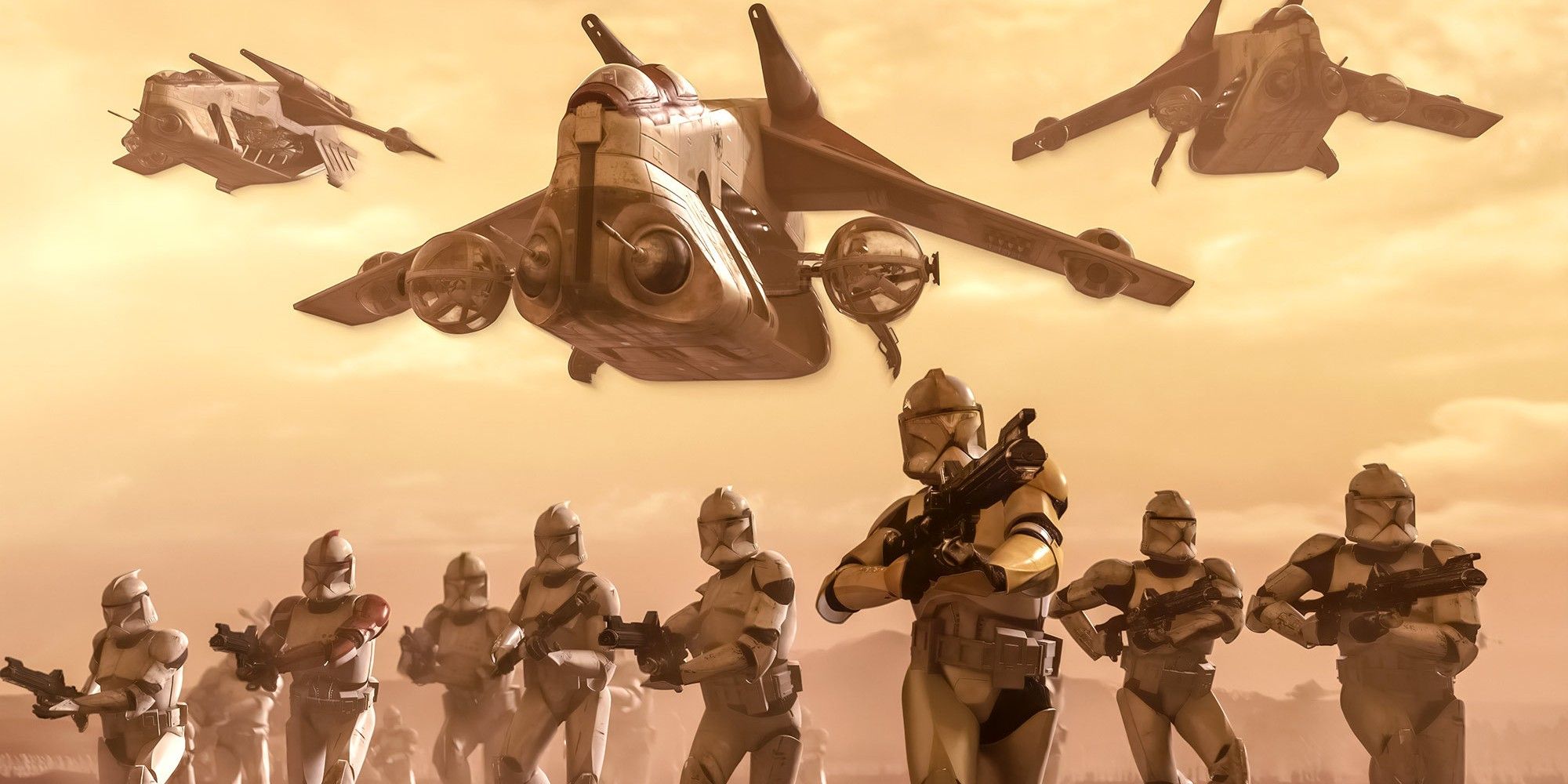 Star Wars' Clone Troopers head into battle on Geonosis