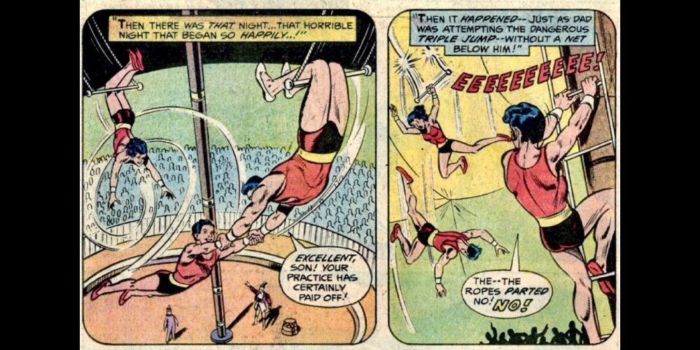 Dick Grayson in the circus.