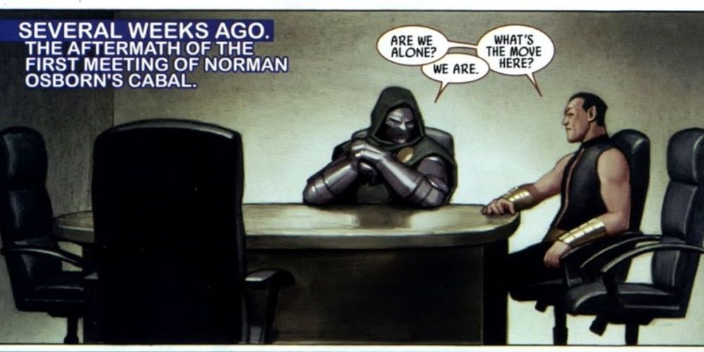 Doctor Doom And Namor discuss Norman Osborn's Dark Reign