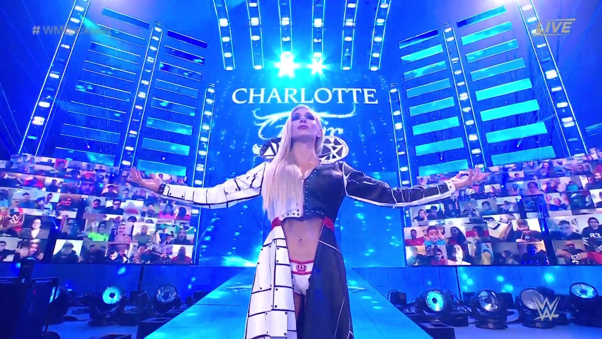 WWE's Charlotte Flair Debuts Cruella-Inspired Ring Gear at WrestleMania ...