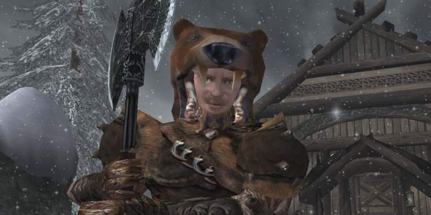 Morrowind Character with Bear Skin
