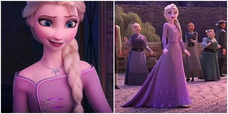 pic Purple Elsa Frozen 2 White Dress Movie frozen elsa s top 10 outfits from the