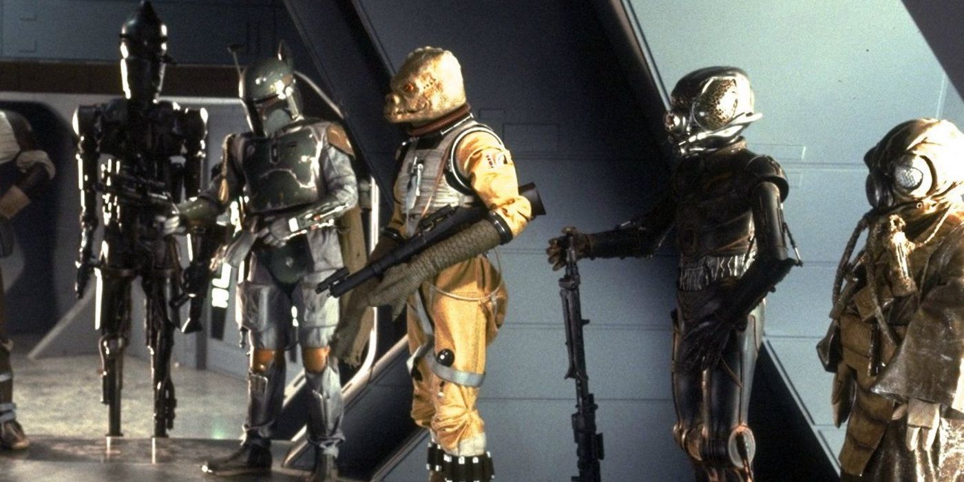 IG-88, Boba Fett, Bossk, 4-LOM and Zuckuss in Star Wars: The Empire Strikes Back