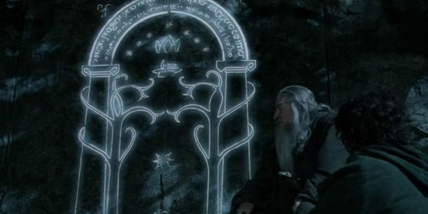 Durin's Doors to Moria in Lord of the Rings