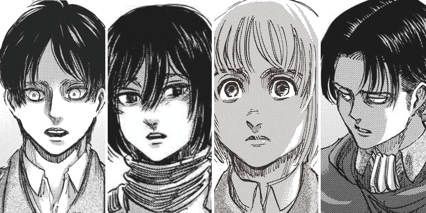 attack on titan mikasa and eren manga