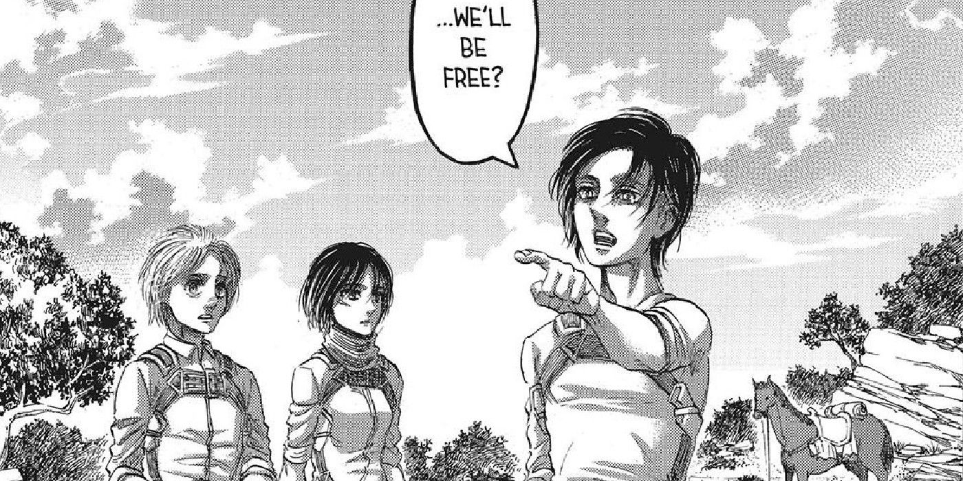 Eren Points To His Freedom