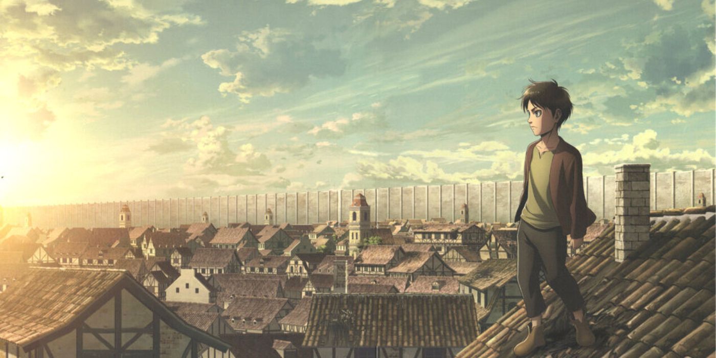 Eren as a kid on a roof