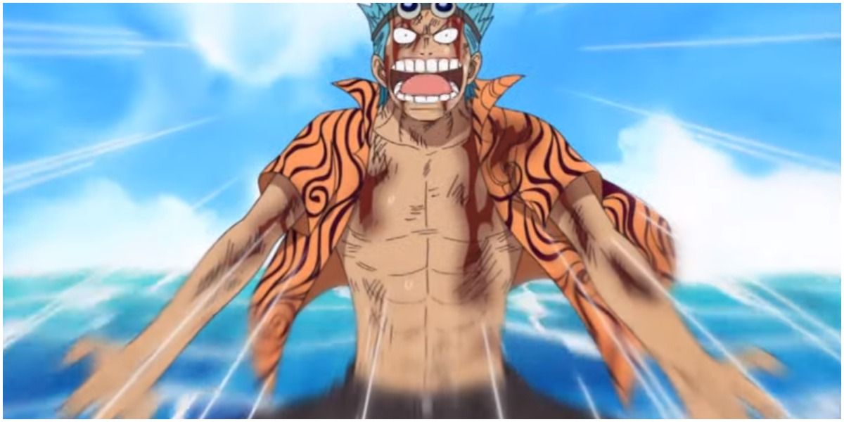 Franky shouting Vs Spandam in One Piece