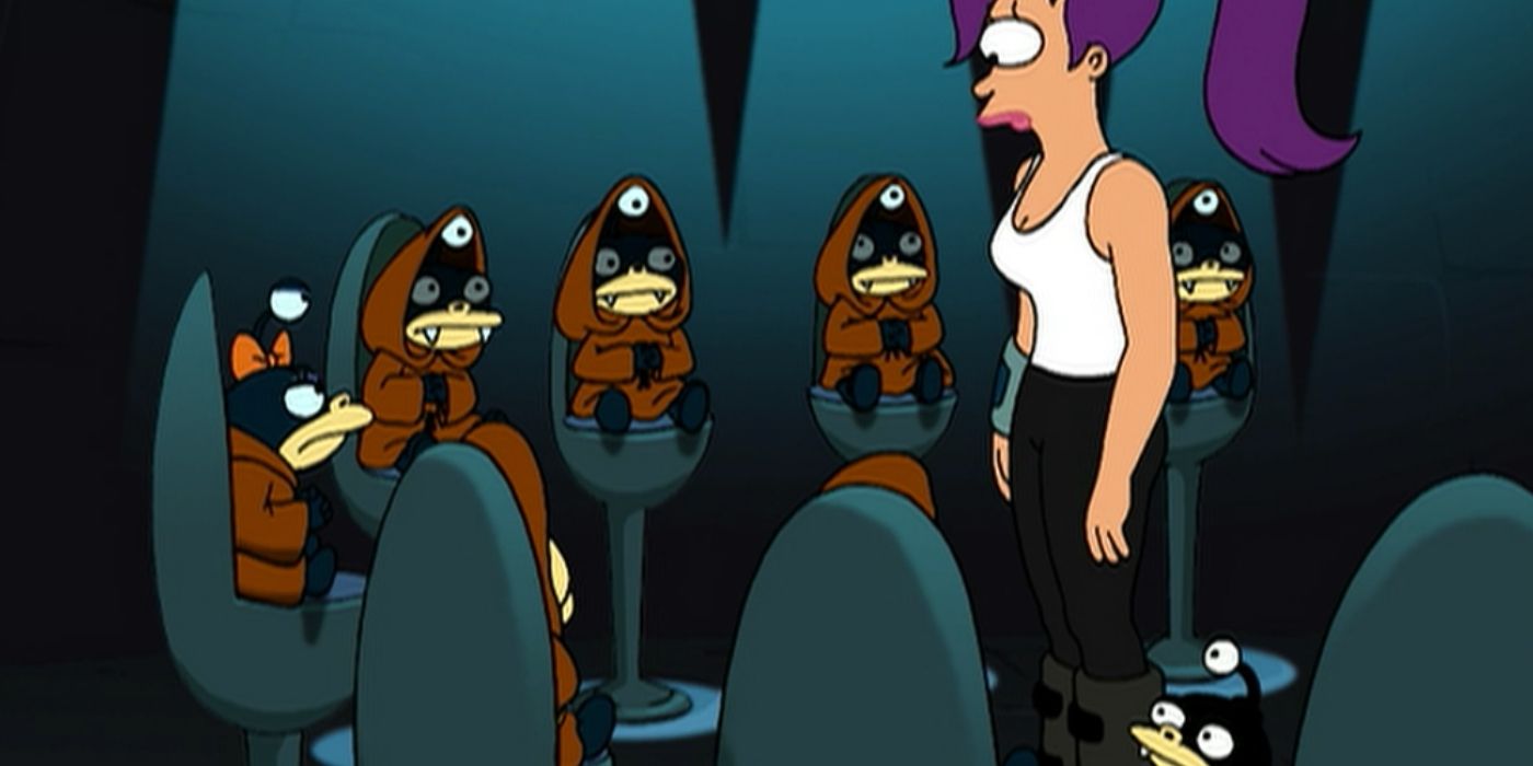 Nibbler in Futurama with four sets.