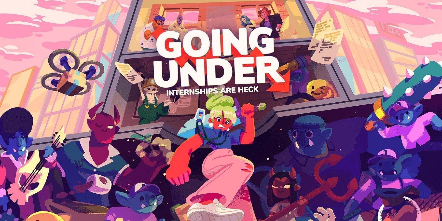going under promo art jackie jumps down