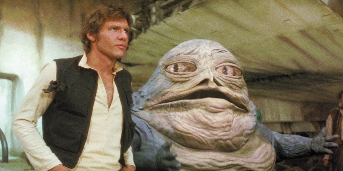 Han Solo and Jabba in the Star Wars Special Edition