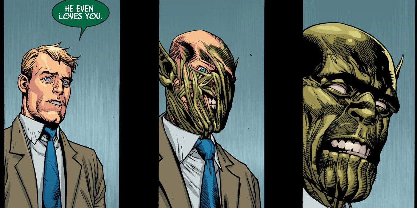 Hank Pym turns into a Skrull in Secret Invasion in Marvel Comics