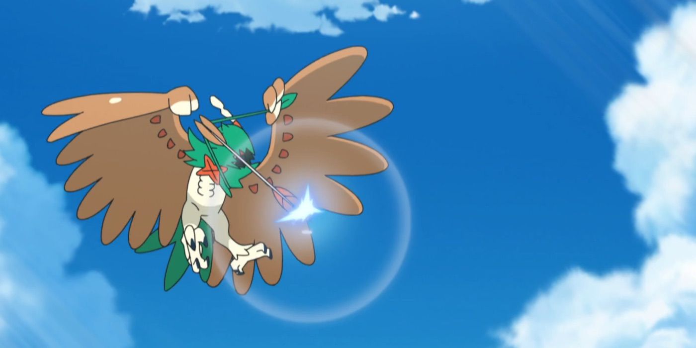 Pokémon Decidueye Arrow Attack Flying