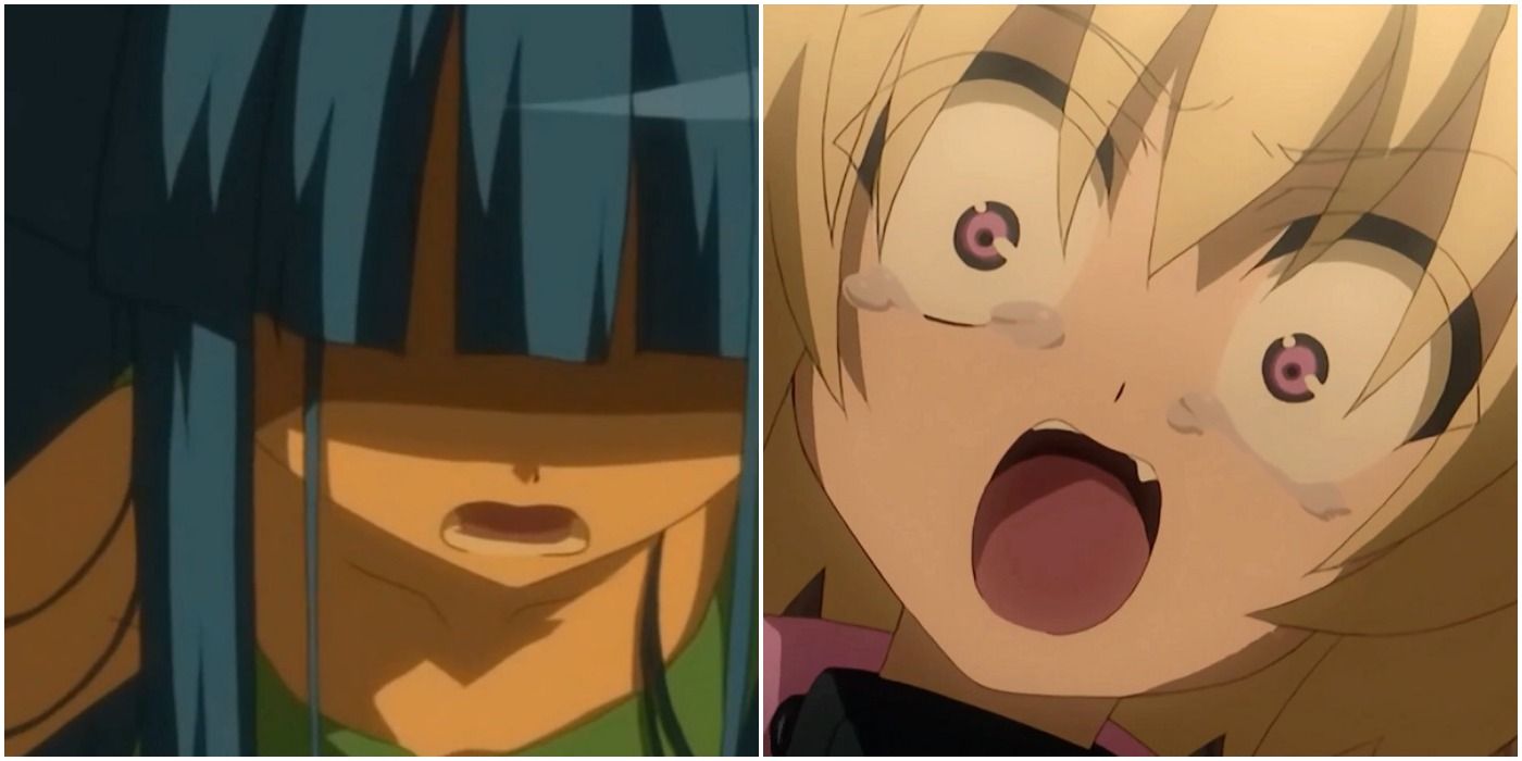 Higurashi no naku koro ni 2020 vs. 2006 anime - creepy Rika scene  -comparision animation 