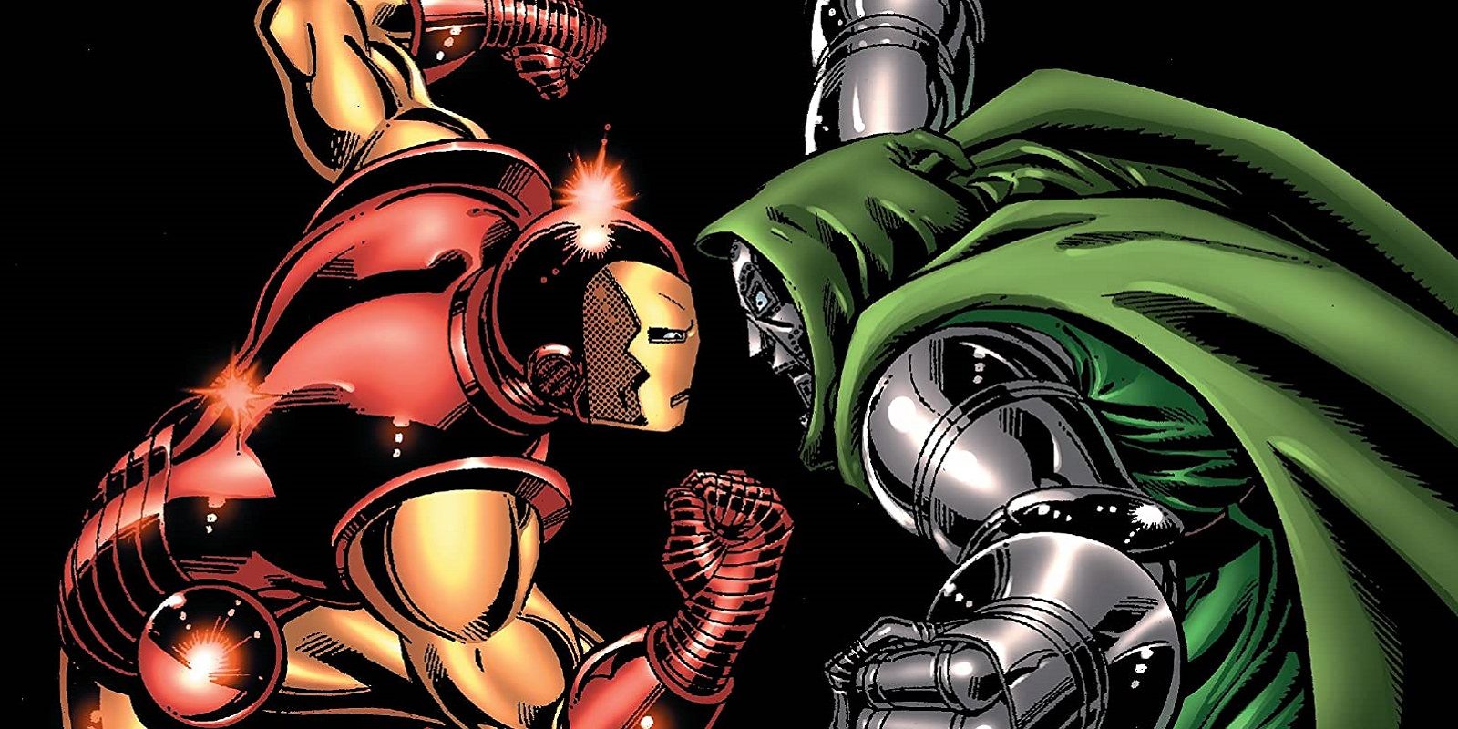 an image depicting Iron Man and Dr. Doom in Doomquest